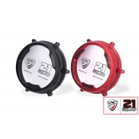 CNC Racing PRAMAC RACING LIMITED EDITION Clear Wet Clutch Cover With Carbon Inlay for the Ducati Panigale 1299/1199/959 Superleggera (and 899 too with modification) CNC Racing PRAMAC RACING LIMITED EDITION Clear Wet Clutch Cover With Carbon Inlay for the Ducati Panigale 1299/1199/959 Superleggera (and 899 too with modification)